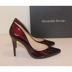 NEW Alexandre Birman Fechado Salto Alto Red Moroccan Heels NWT